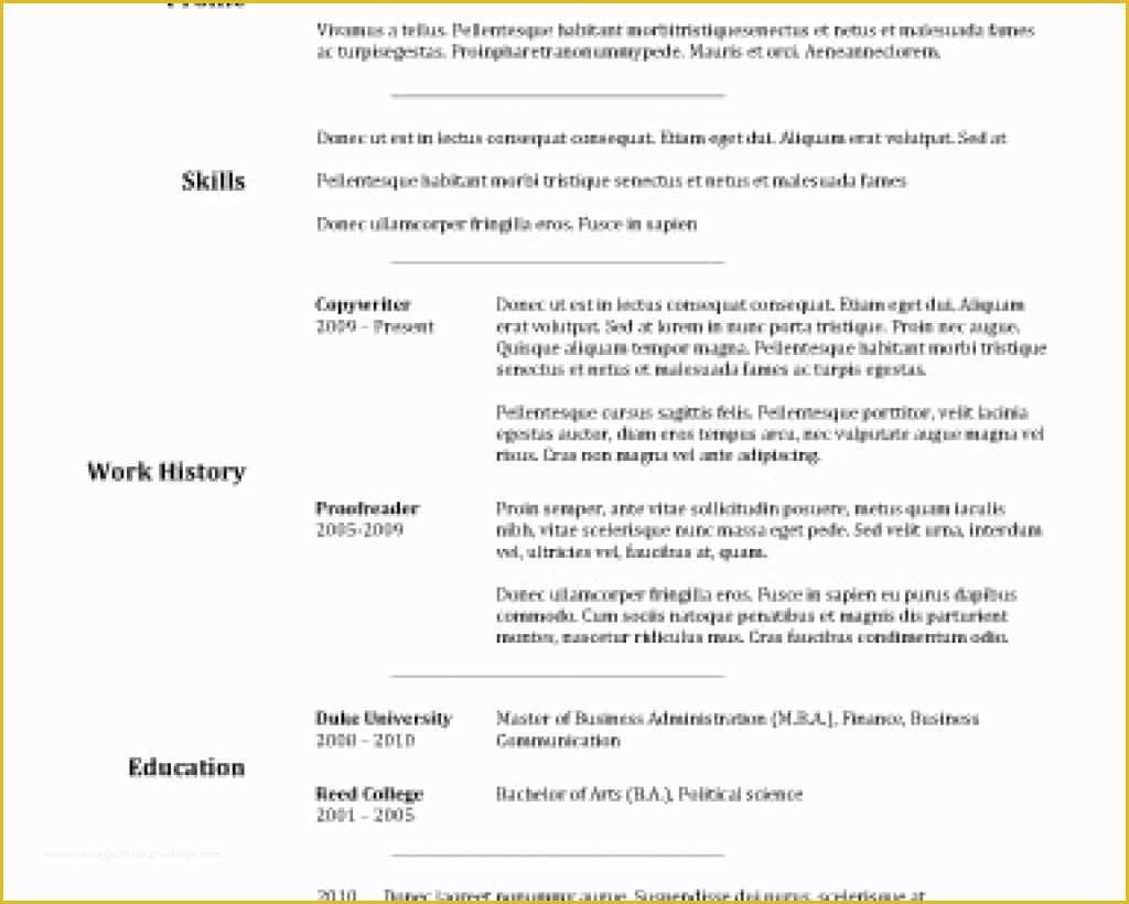 Completely Free Resume Templates Of Pletely Free Resume Builder Microsoft Word List Tag 57