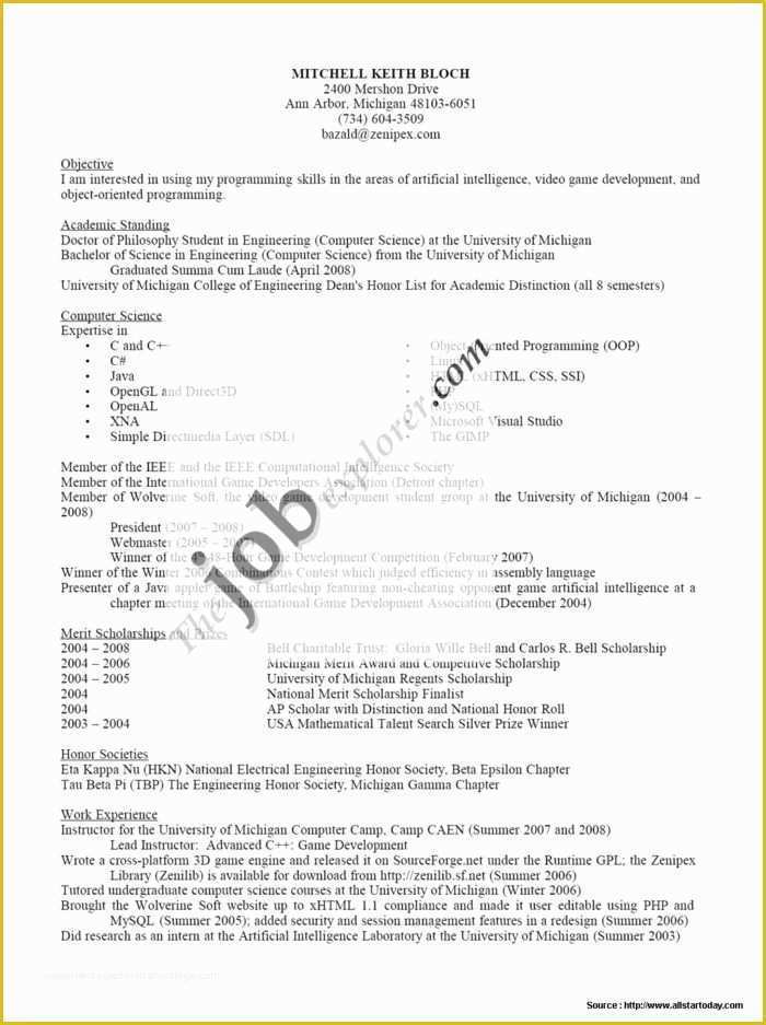 Completely Free Resume Templates Of Pletely Free Resume Template Resume Resume Examples