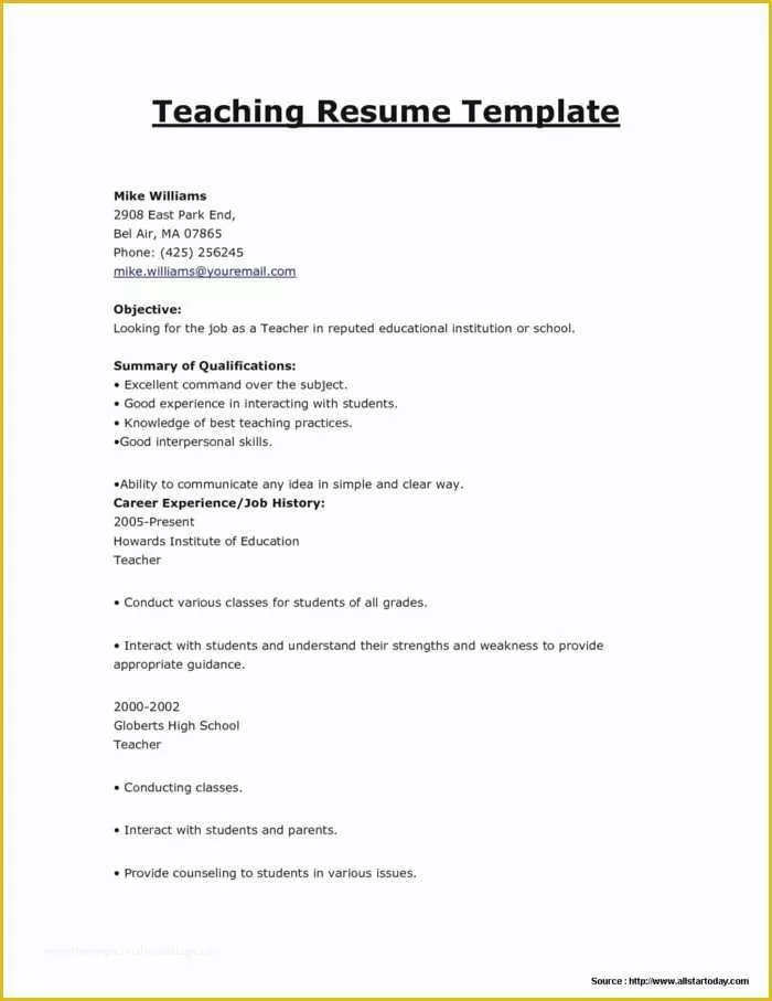 57 Completely Free Resume Templates