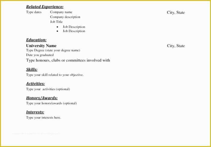 Completely Free Resume Templates Of totally Free Resume Builder and Download Resume Resume