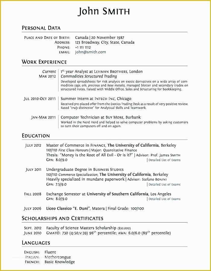 Completely Free Resume Templates Of totally Free Resume Builder Truly with Templates Download