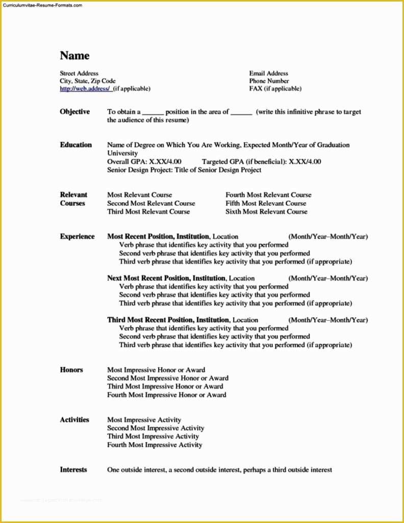 Completely Free Resume Templates Of totally Free Resume Template Free Samples Examples