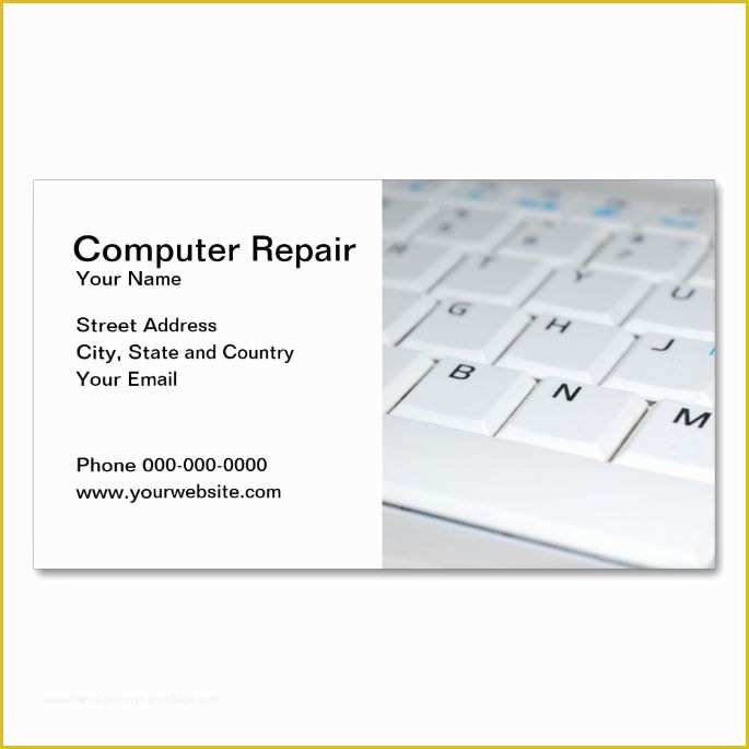 Computer Repair Business Card Templates Free Of 1000 Images About Puter Business Card Templates On