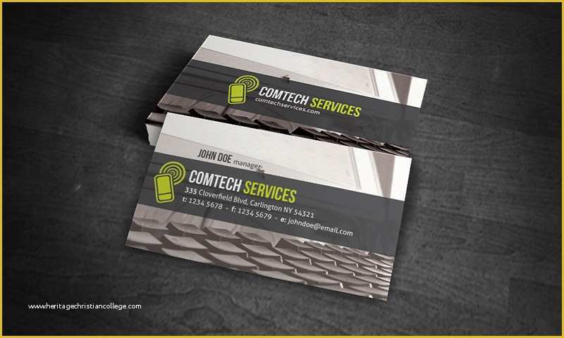 Computer Repair Business Card Templates Free Of Pc & Notebook Business Card Template Free Download Ct