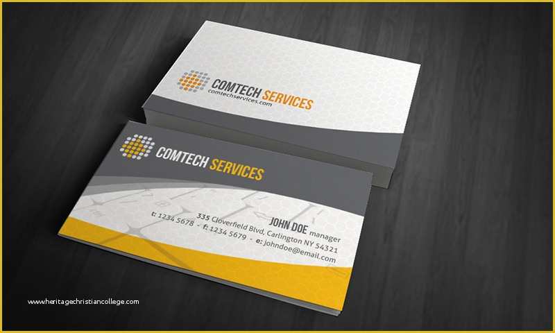 Computer Repair Business Card Templates Free Of Puter & Laptop Business Card Template Free Download