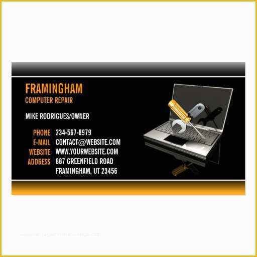 Computer Repair Business Card Templates Free Of Puter Business Card Templates