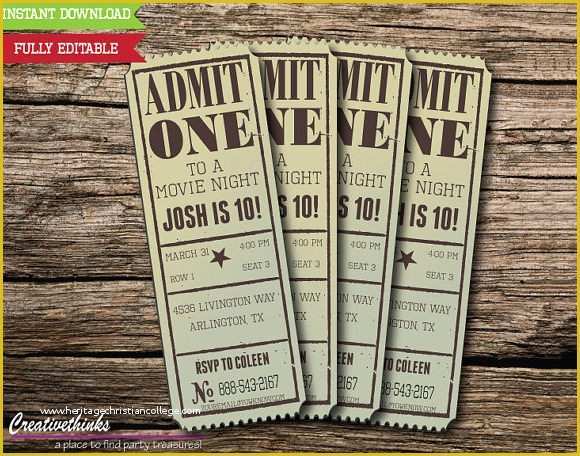 Concert Invitation Template Free Of 15 Sample Amazing Movie Ticket Templates Psd Ai Word