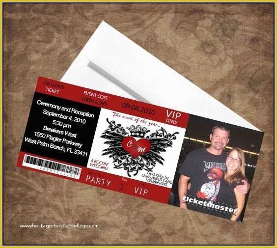 Concert Invitation Template Free Of Concert Ticket Invitations Template Free Template