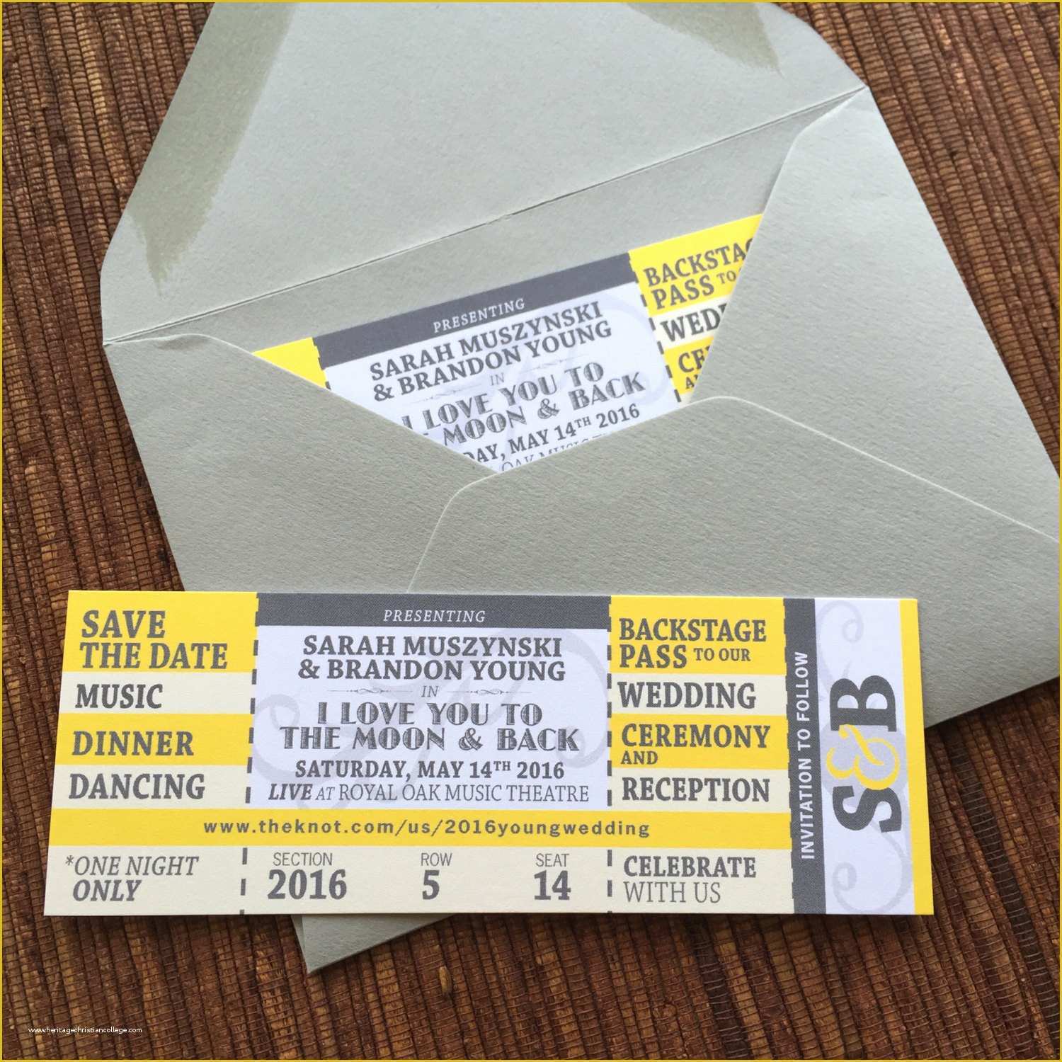 Concert Invitation Template Free Of Concert Ticket Save the Date or Invitation Diy Printable Pdf