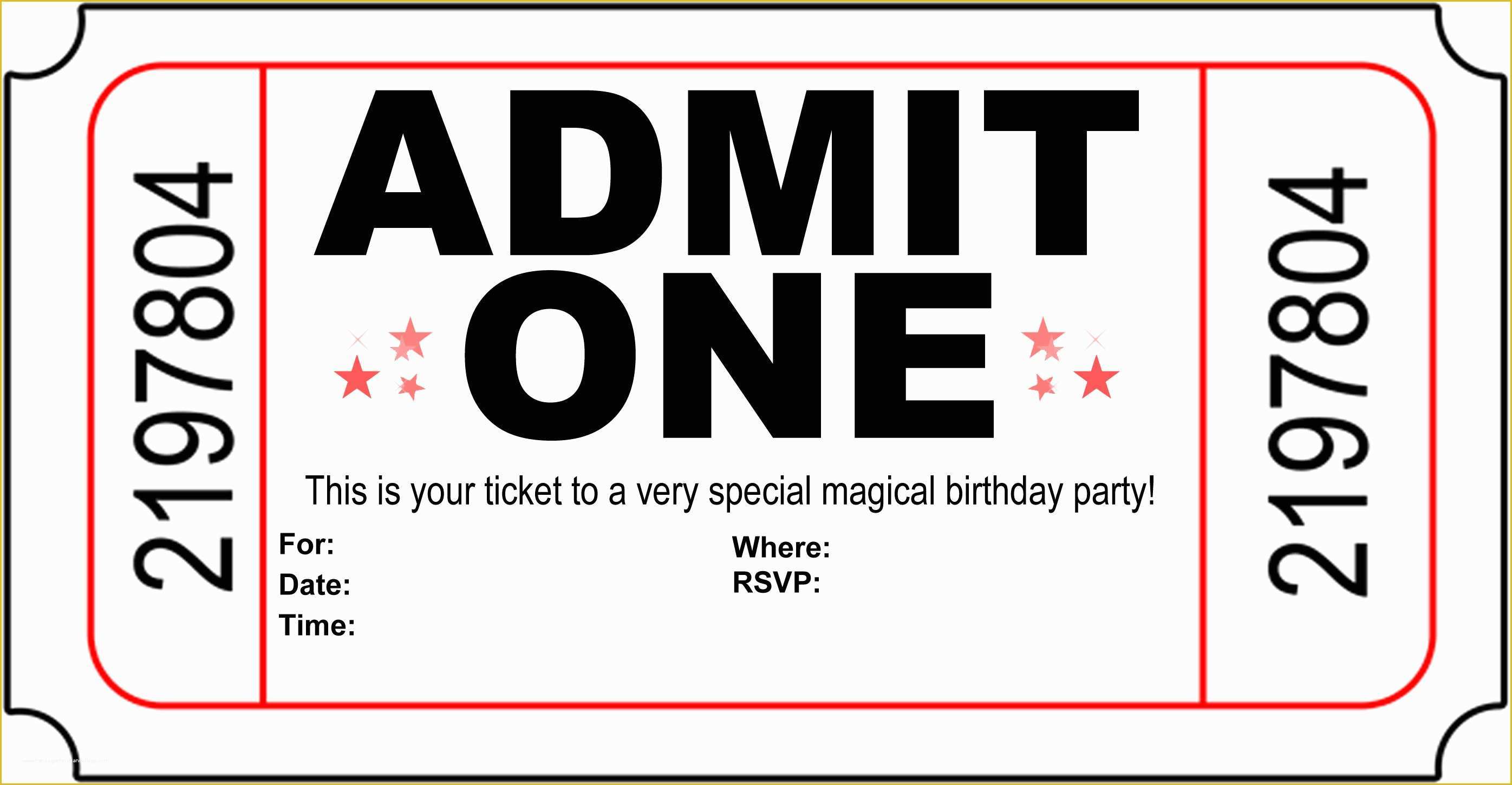 Concert Invitation Template Free Of Free Carnival Ticket Invitation Template Download Free