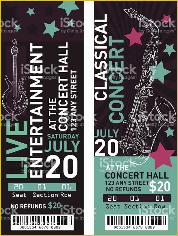 Concert Ticket Design Template Free Of 39 Best Ticket Design Inspiration Images On Pinterest