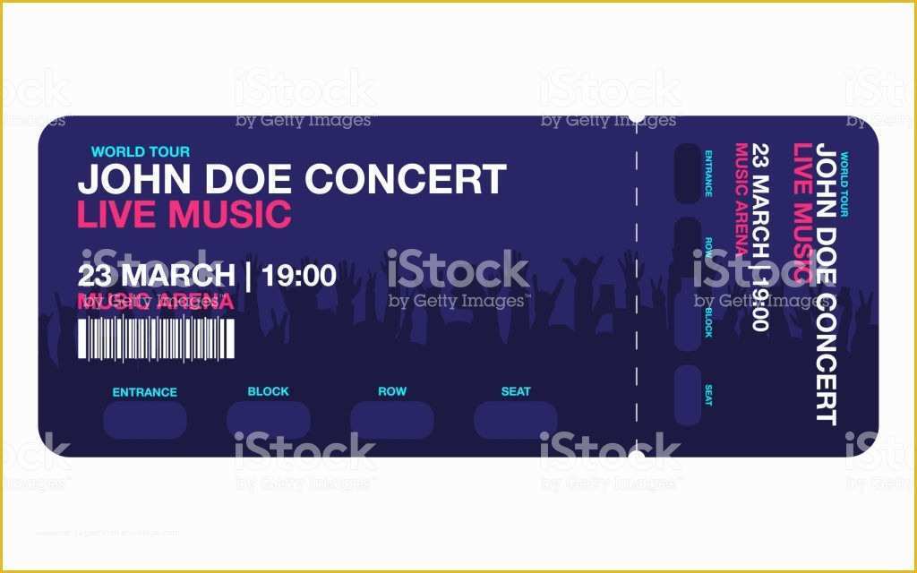 Concert Ticket Design Template Free Of Concert Ticket Design Template Beautiful Template Design