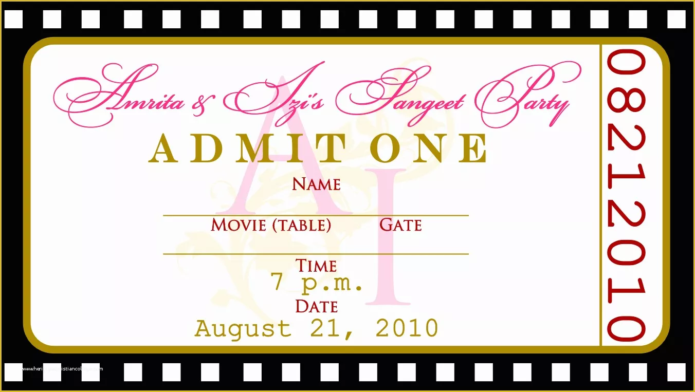 Concert Ticket Design Template Free Of Free Templates for Birthday Invitations