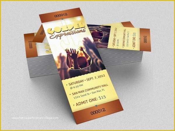 Concert Ticket Template Free Of 21 Concert Ticket Designs Psd Vector Download