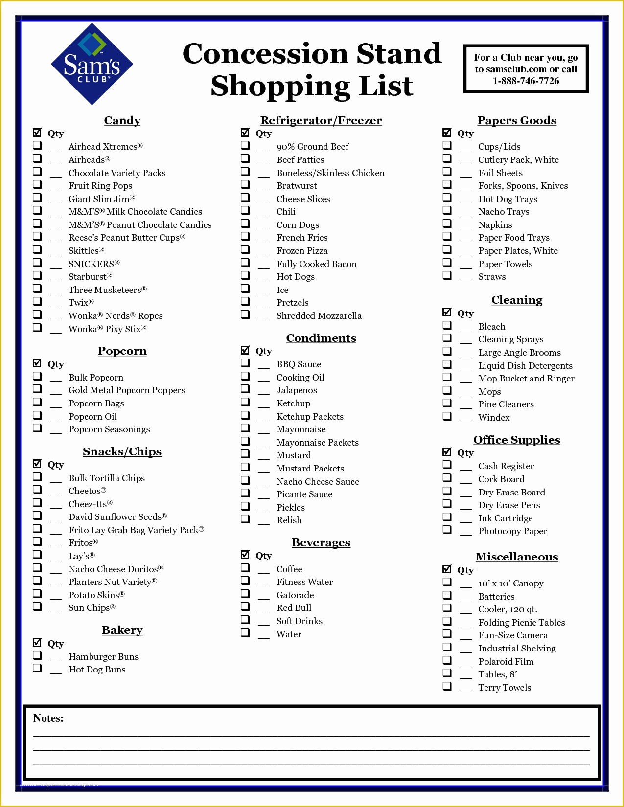 Concession Stand Menu Template Free Of Shopping List … Concession Stand Pinterest