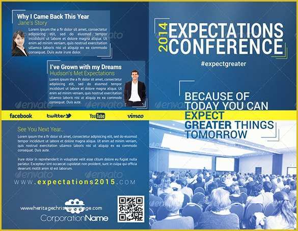 Conference Brochure Template Free Of 19 Conference Brochure Templates Free Psd Eps Ai