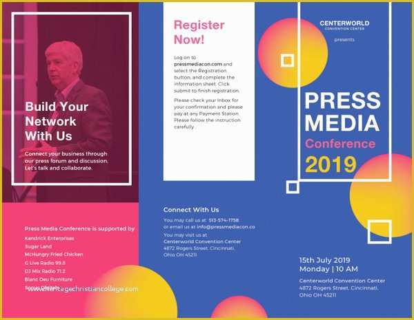 Conference Brochure Template Free Of 19 Conference Brochure Templates Free Psd Eps Ai