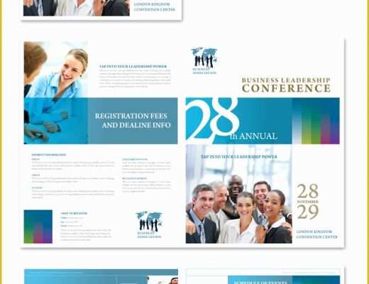 Conference Brochure Template Free Of Business Leadership Conference Brochure Template