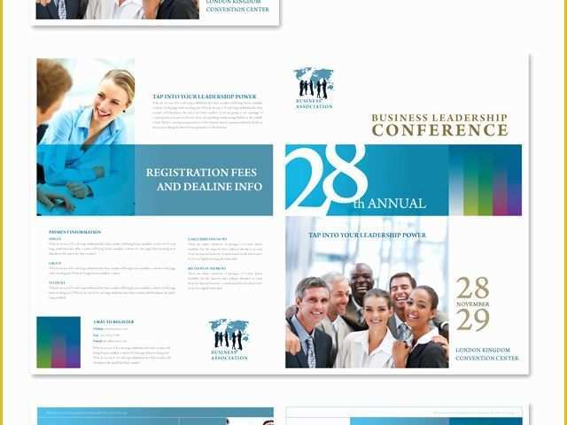 Conference Brochure Template Free Of Business Leadership Conference Brochure Template