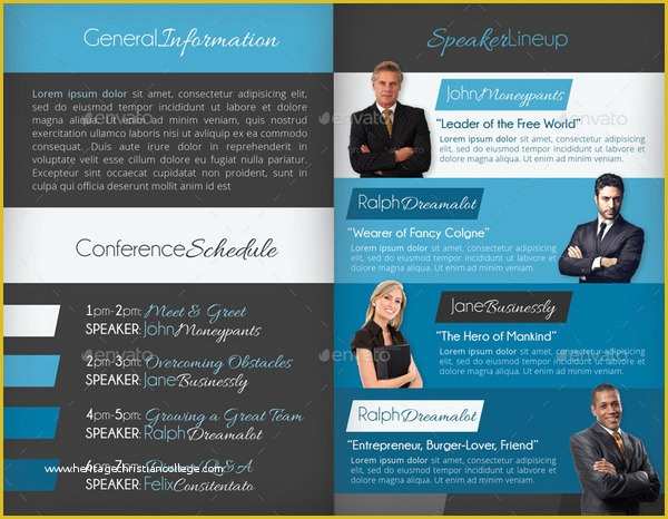 Conference Brochure Template Free Of Conference Brochure 20 Conference Brochure Templates
