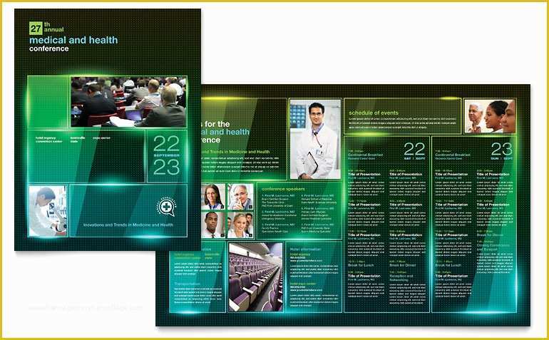 Conference Brochure Template Free Of Medical Conference Brochure Template Word & Publisher