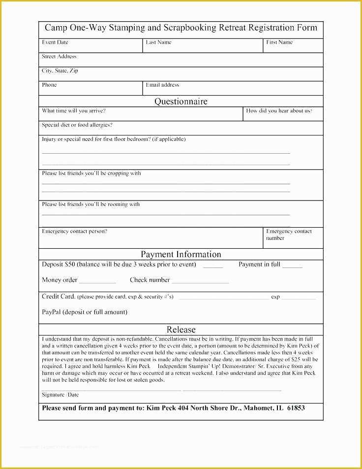 Conference Registration form Template Free Download Of Basic Registration form Template Printable Conference