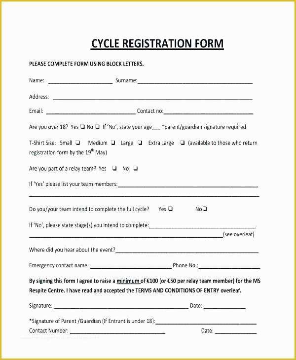 Conference Registration form Template Free Download Of event Registration Card Template event Registration form