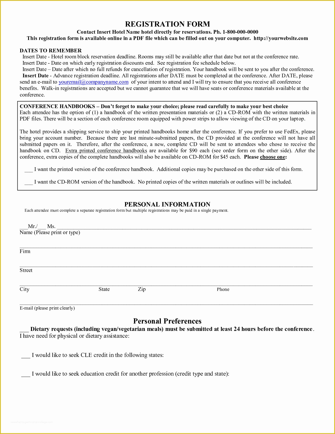 Conference Registration form Template Free Download Of event Registration Template Free Download Templates