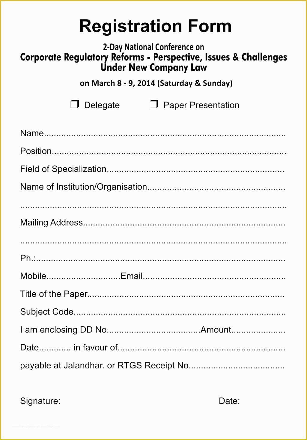 Conference Registration form Template Free Download Of event Registration Template Free event