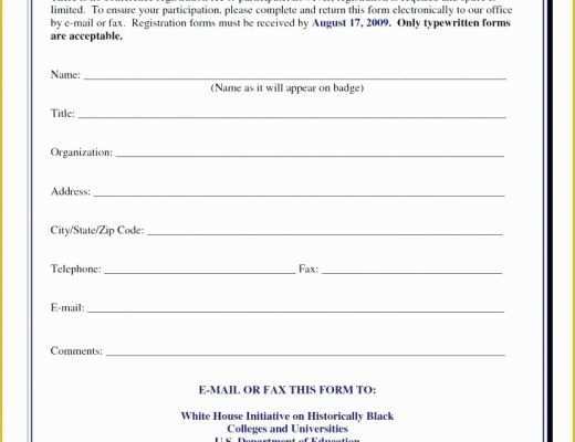 Conference Registration form Template Free Download Of Registration forms Template Free Free Registration form