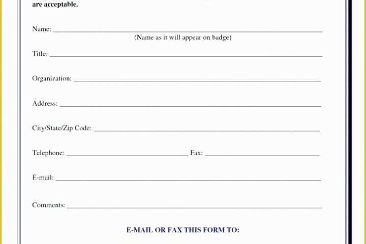 Conference Registration form Template Free Download Of Registration forms Template Free Free Registration form