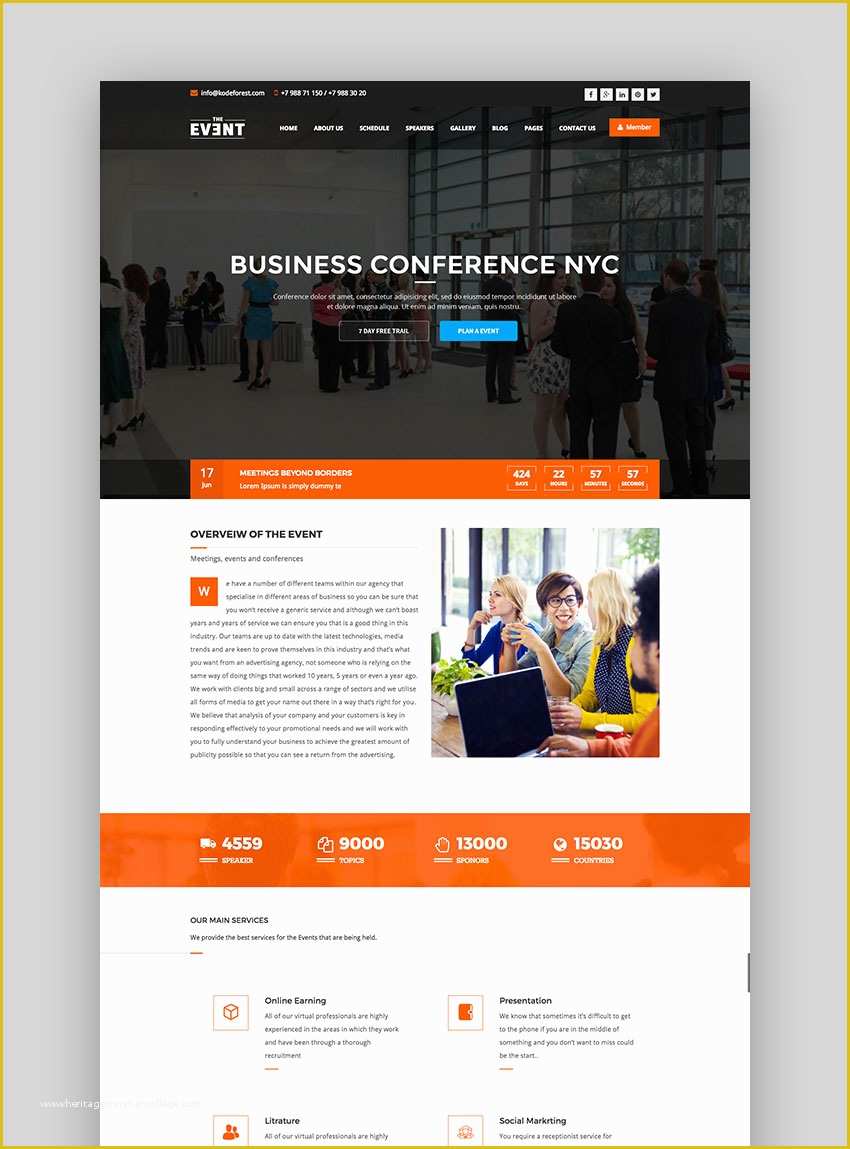 Conference Website Template Free Of 15 Best Wordpress event themes for Conferences and More