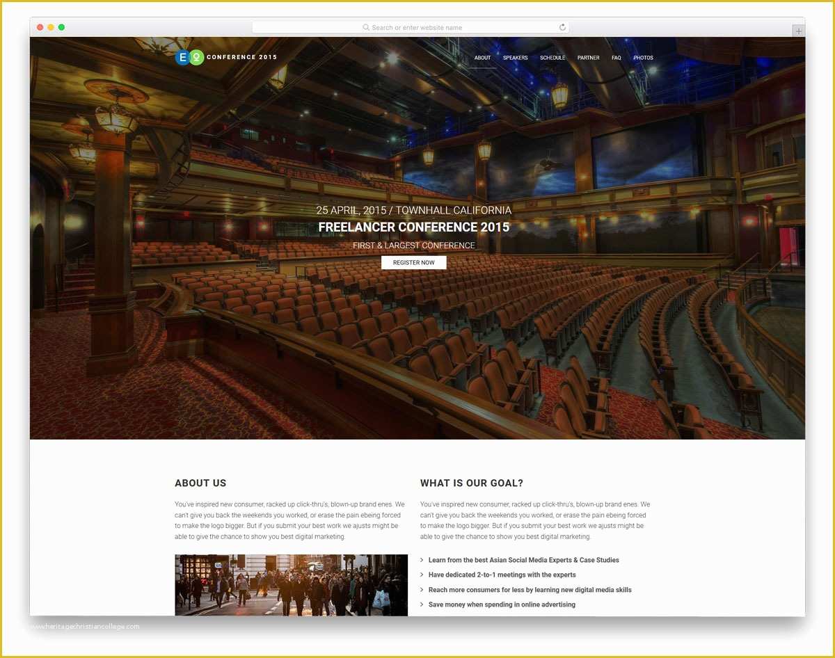 Conference Website Template Free Of 20 Best Free event Website Templates that event Managers