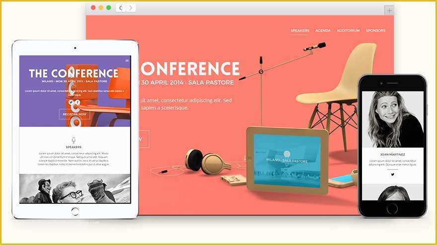 Conference Website Template Free Of Conference HTML5 Landing Page