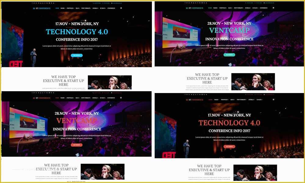 Conference Website Template Free Of Et Conference – Free Responsive Conference Website Template