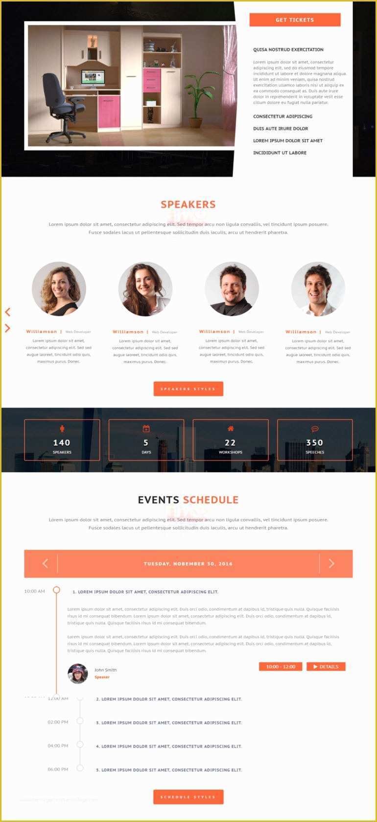 Conference Website Template Free Of event & Conference Website Template Free & Premium
