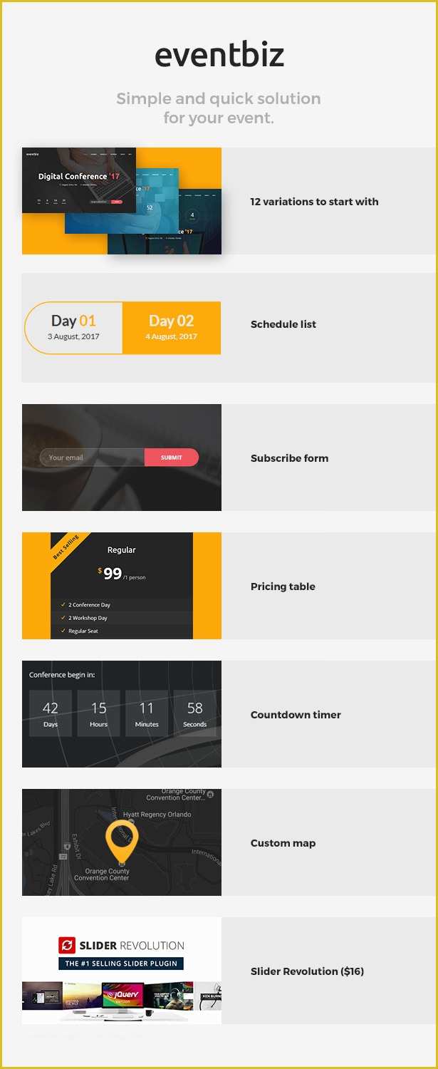Conference Website Template Free Of eventbiz Conference event and Seminar Website Template