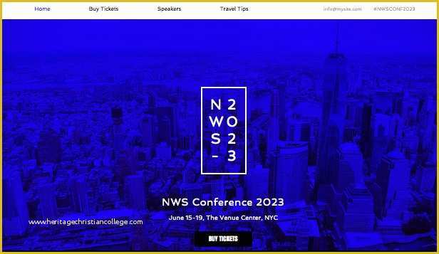 Conference Website Template Free Of events Website Templates