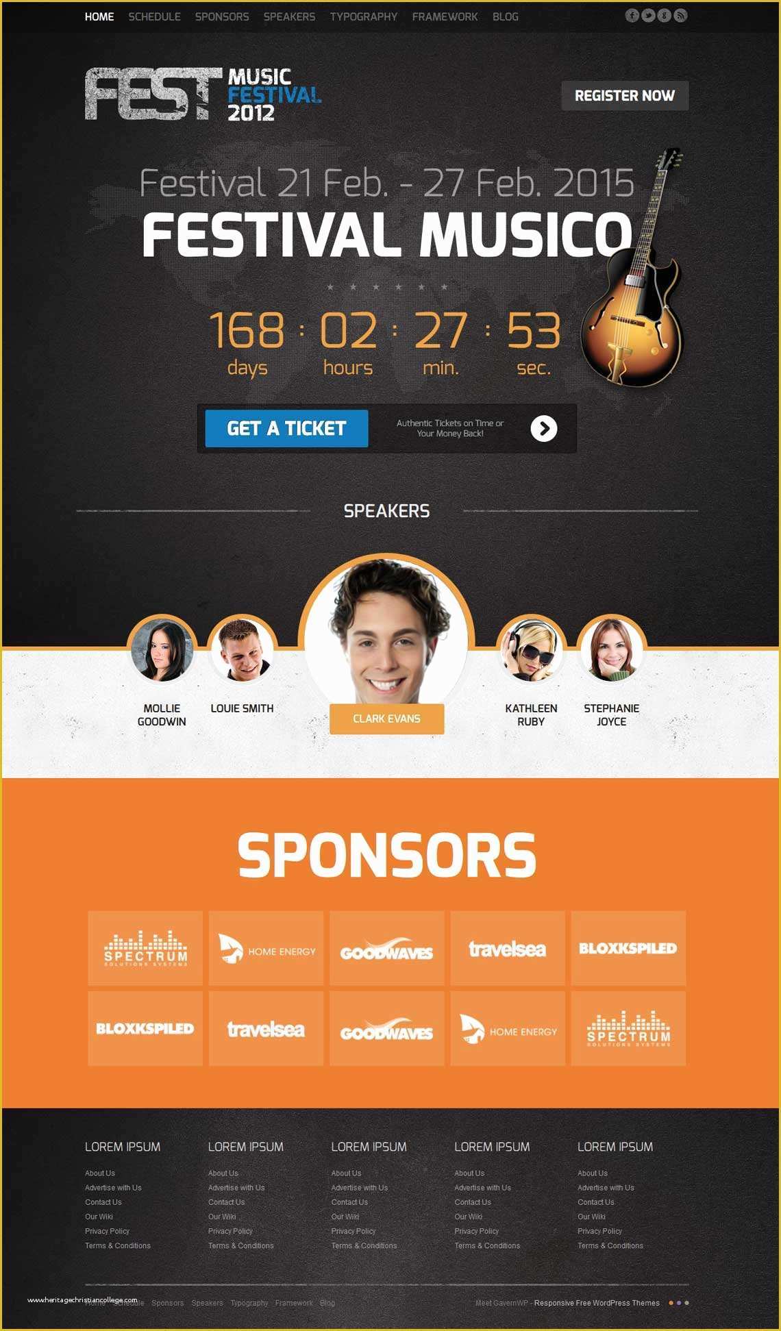 Conference Website Template Free Of Fest Joomla Template for Music Festivals Congresses or