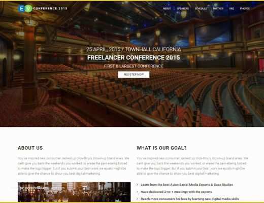 Conference Website Template Free Of Free Responsive event Website Bootstrap HTML5 Template In 2017