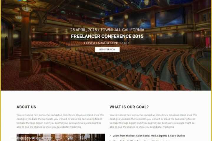 Conference Website Template Free Of Free Responsive event Website Bootstrap HTML5 Template In 2017