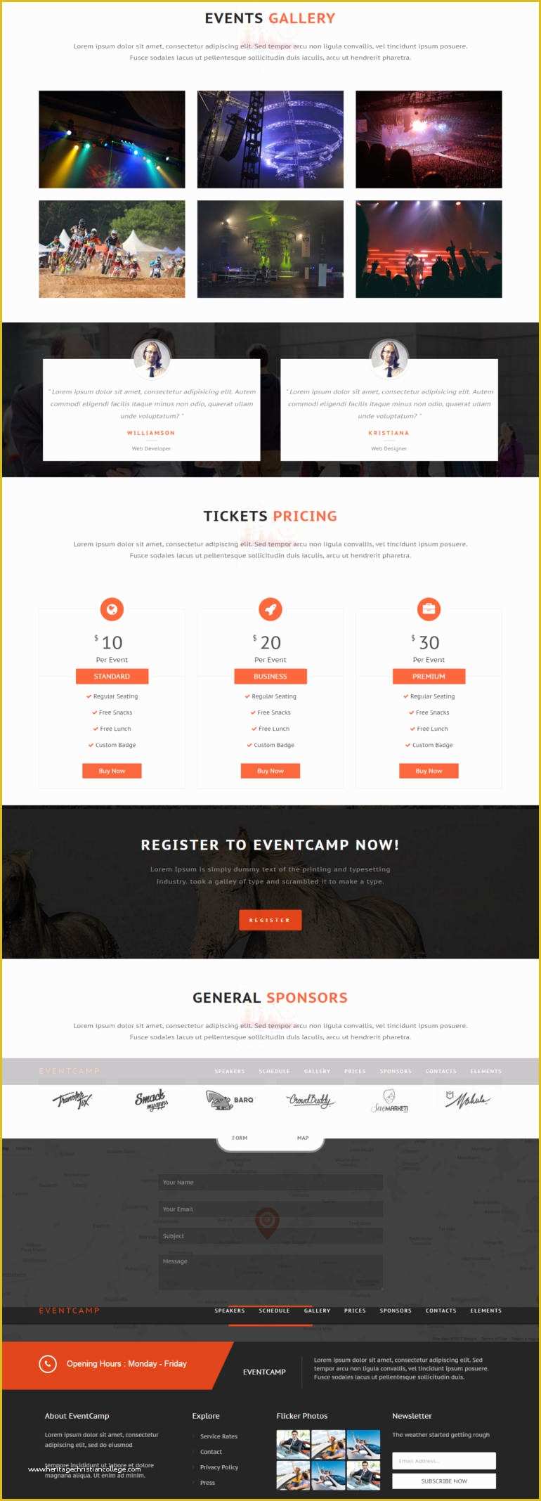 Conference Website Template Free Of Sample theme event & Conference Website Template