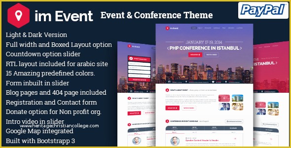 Conference Website Template Free Of Wordpress event theme event Management Website Templates