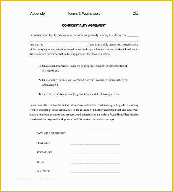 Confidentiality Agreement Template Free Of Confidentiality Agreement Template Free Uk Templates