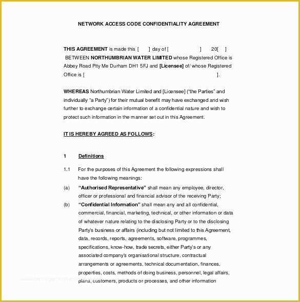 Confidentiality Agreement Template Free Of Employee Confidentiality Agreement Template California