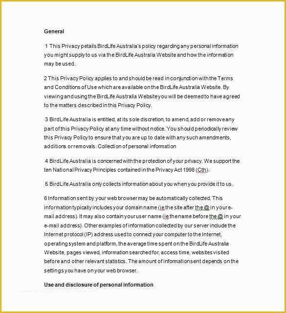 Confidentiality Policy Template Free Of 14 Privacy Notice Templates Doc Pdf