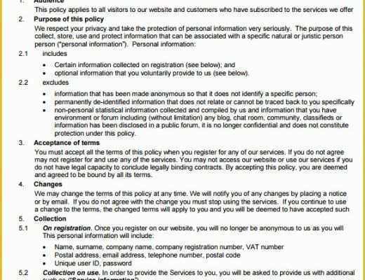 Confidentiality Policy Template Free Of 6 Sample Privacy Notice Templates to Download