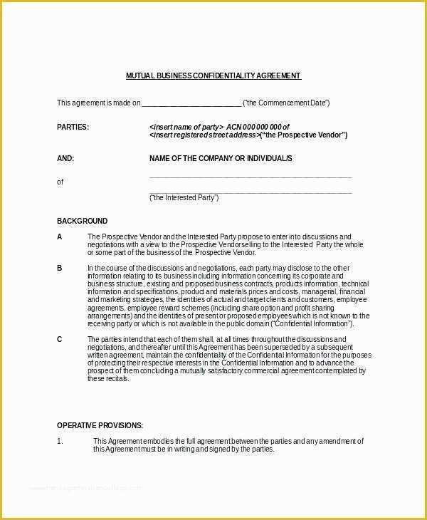 Confidentiality Policy Template Free Of Employee Confidentiality Agreement Template Free Client