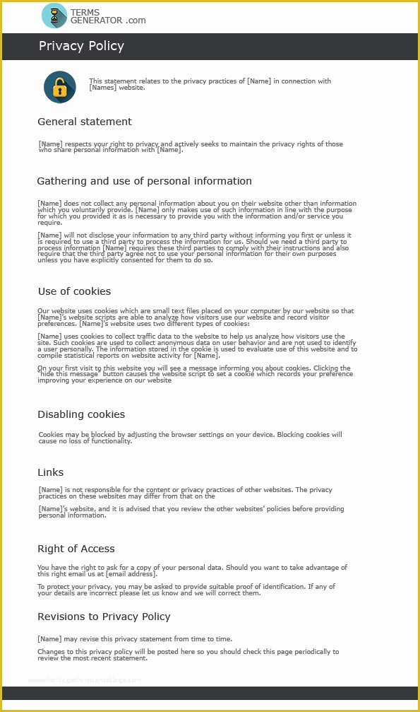 Confidentiality Policy Template Free Of Glance at A Standard Terms and Conditions Template Line