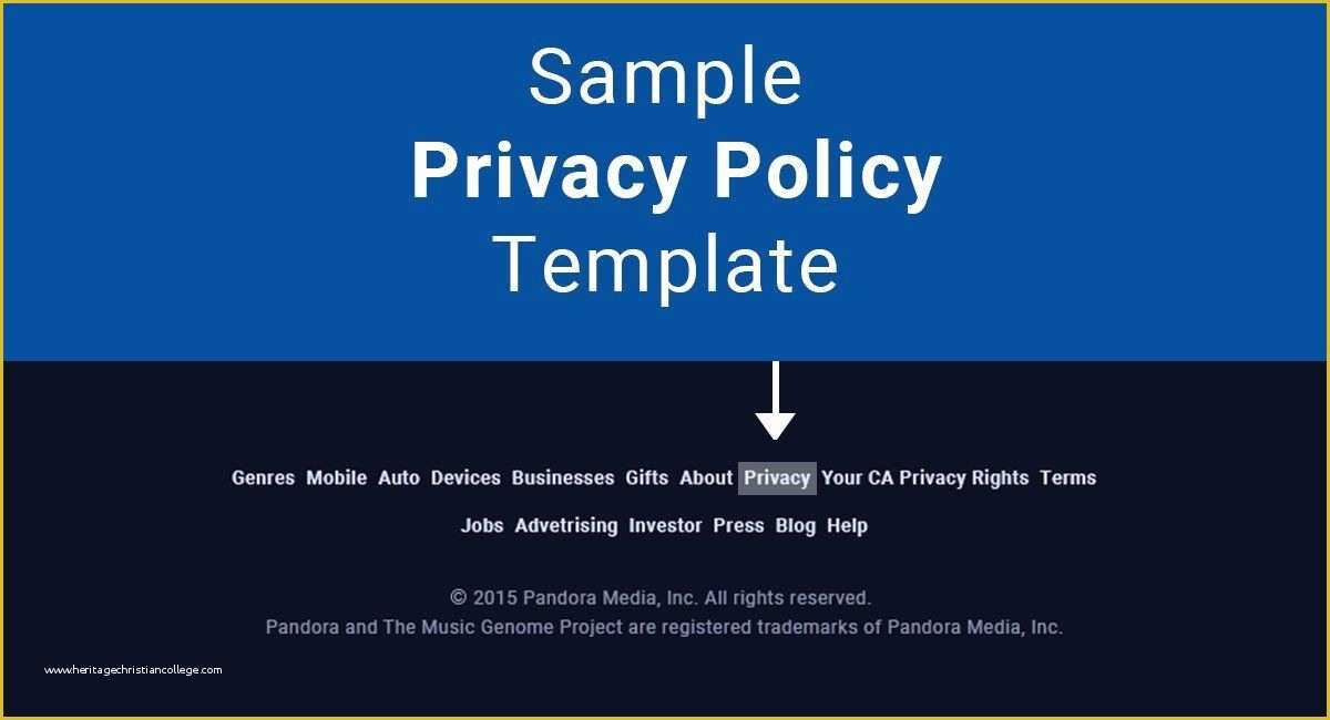 Confidentiality Policy Template Free Of Sample Privacy Policy Template Termsfeed